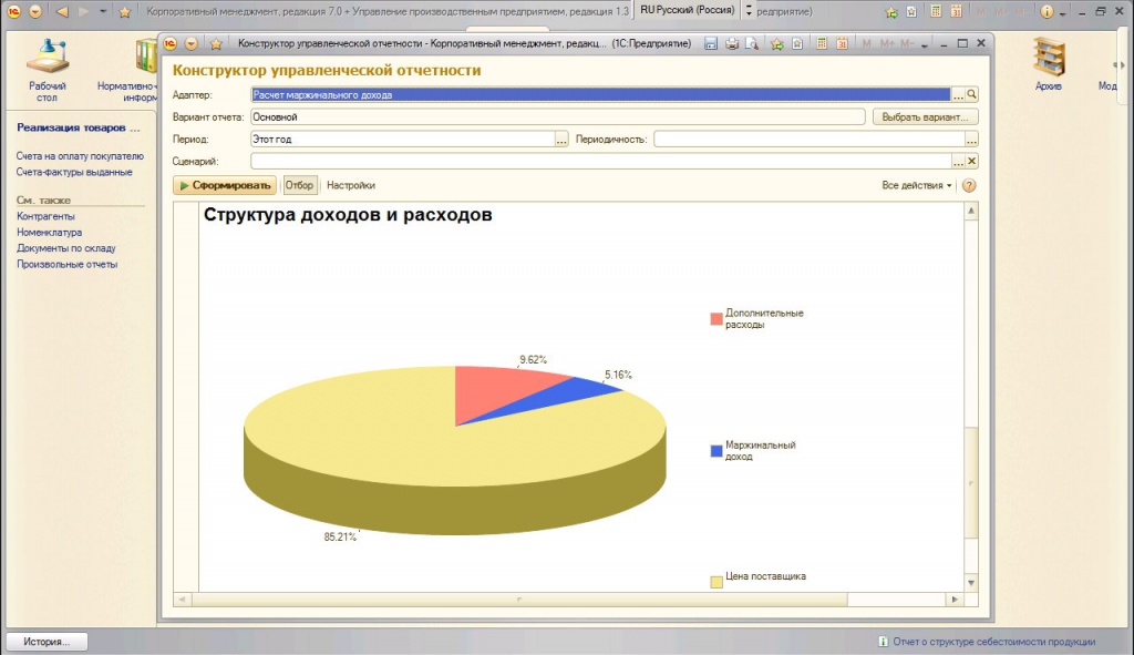 Программа план факт для управленческого учета